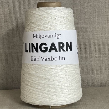 Lingarn halvblekt (vit) 200g