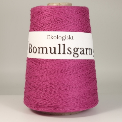 Bomullsgarn - ekologiskt ceriserosa