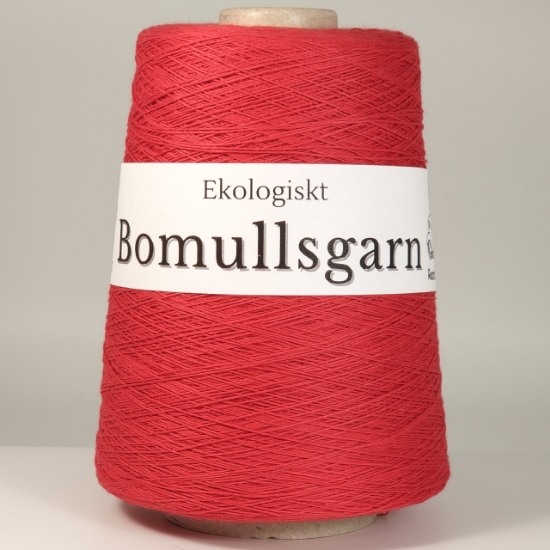 Bild på Ekologiskt Bomullsgarn röd